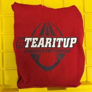 Red Brookfield East Spartans Hoodie